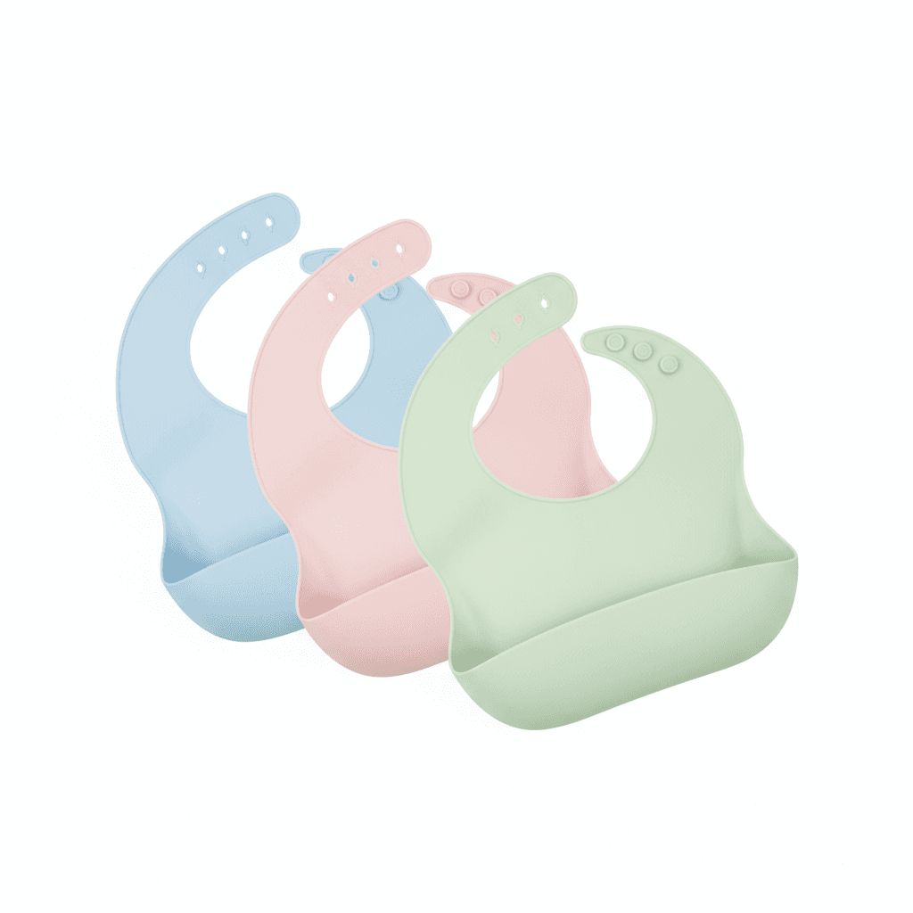 Bavoir Silicone Récupérateur Lot 3