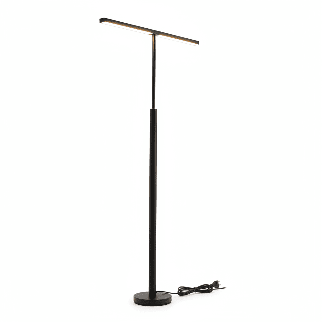 Lampadaire LED Dimmable Noir Mat