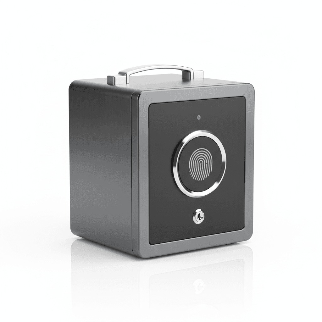 Mini Coffre-Fort Empreinte Portable