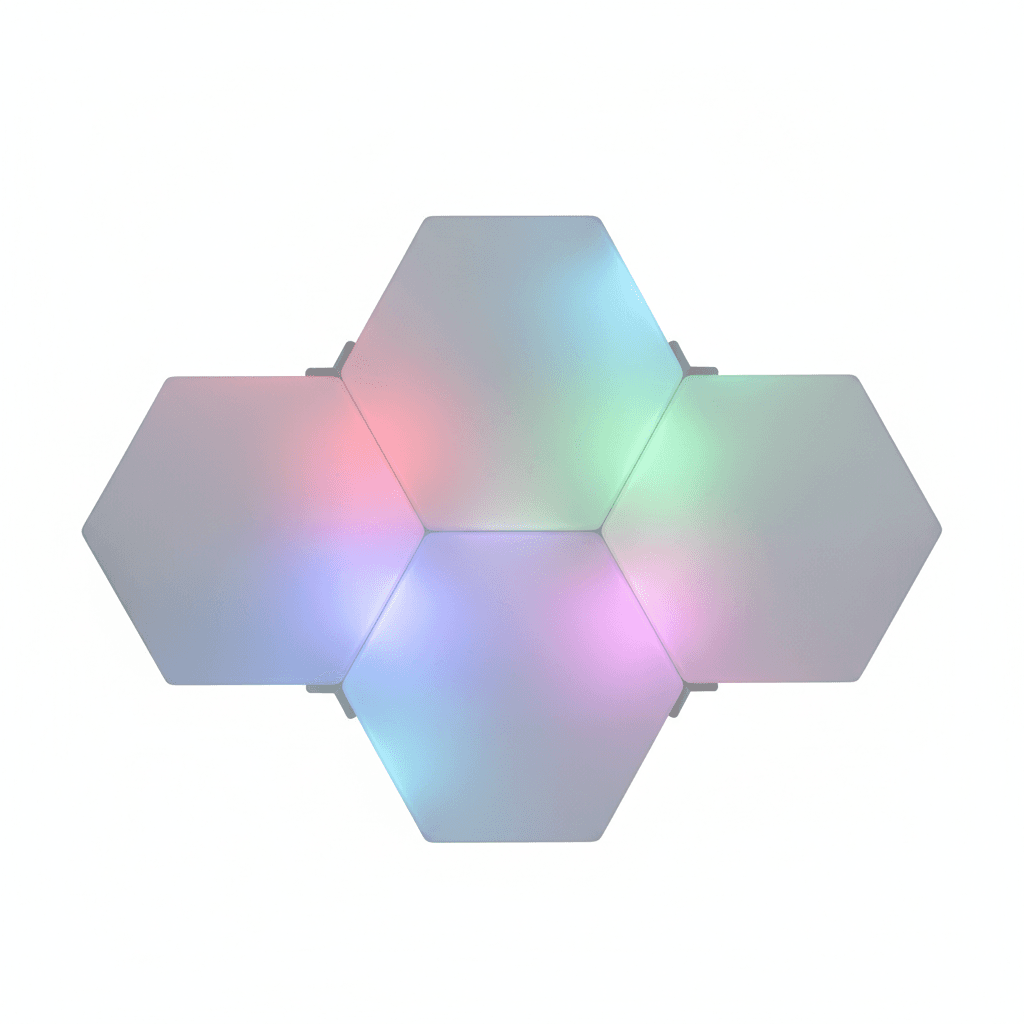 Panneau LED Connecté Hexagonal Lot 6