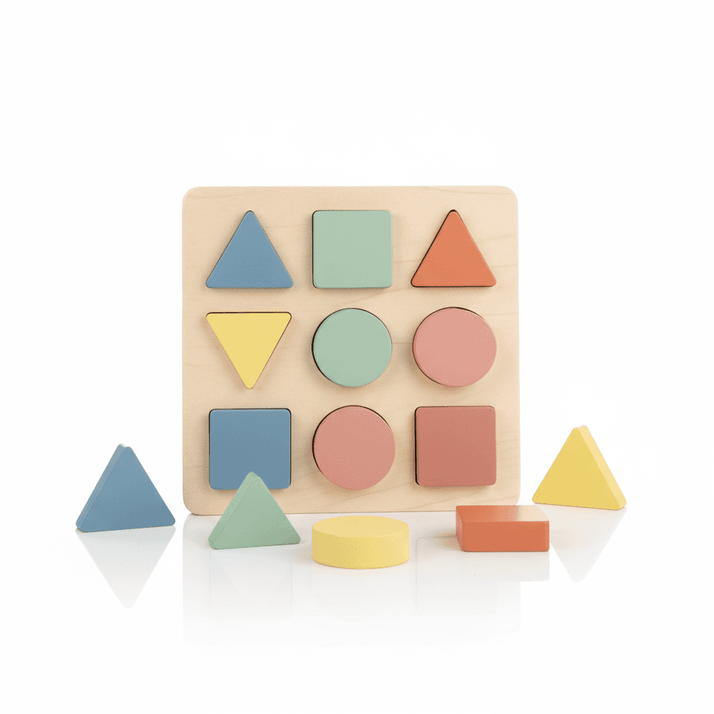 Puzzle Formes Géométriques Bois