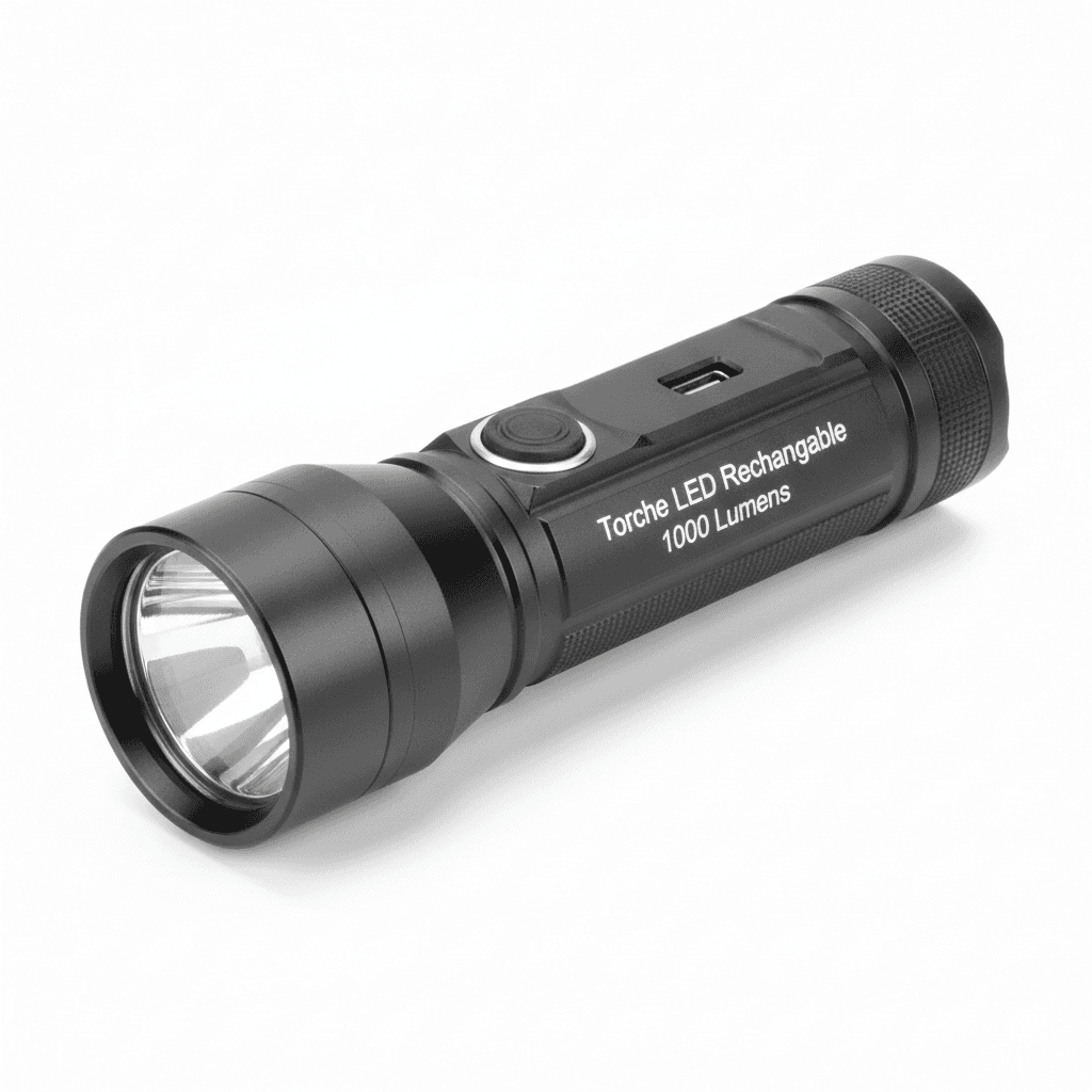 Torche LED Rechargeable 1000 Lumens